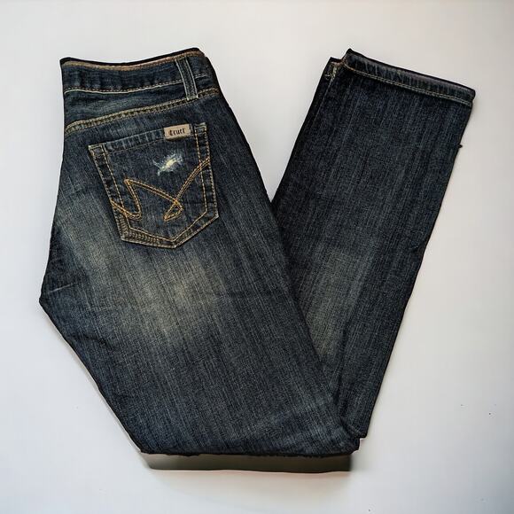 Cruel Girl Rhyon Boyfriend Jeans Distressed Patched Denim Women's Size 1R 28/30 - Picture 8 of 8